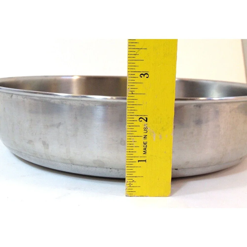 Vintage Farberware Classic Stainless Steel 10 Skillet Frying Pan Aluminum Clad